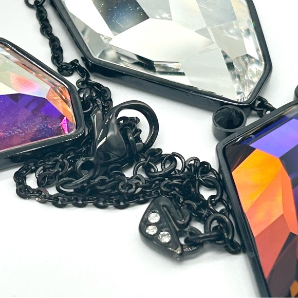 Swarovski Crystal Rocket Collection Geometric Necklace NIB - Picture 5 of 9